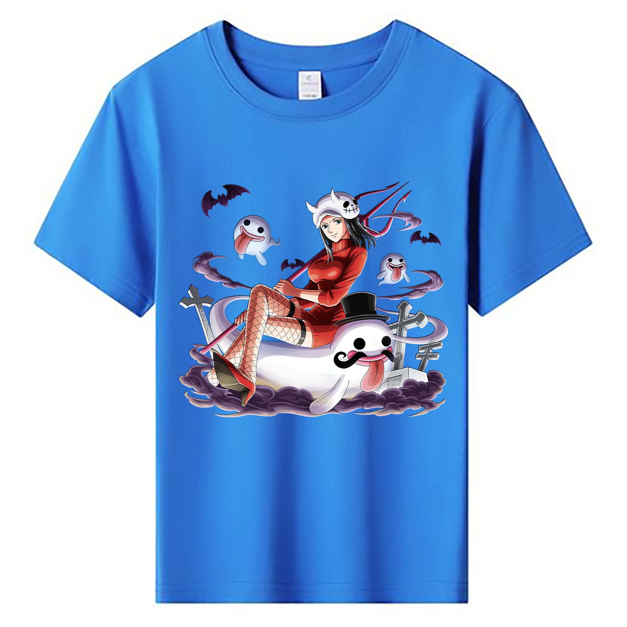 （画像用） ワンピース ニコ・ロビン ONE PIECE Nico Robin 綿100％キッズTシャツ（フロントプリント）